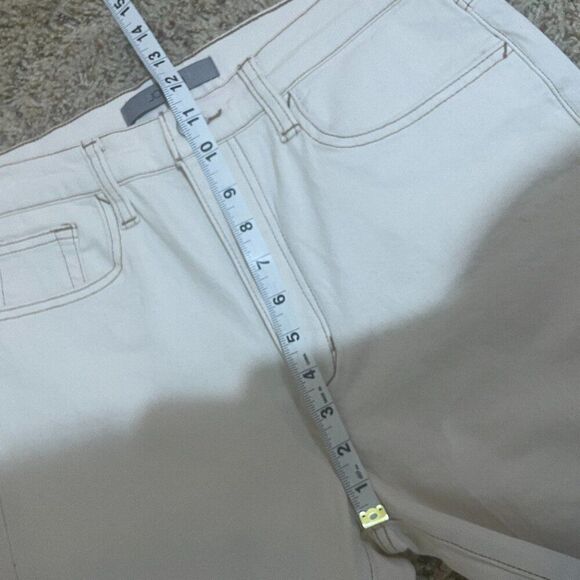 Joe's Jeans Size 28 The OG High Rise Straight Ankle Jeans Ecru Cream - Picture 15 of 16